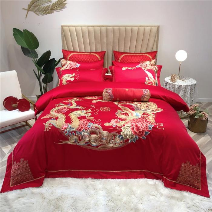 91家纺网 家纺一手货源 找家纺 （总）馨蕊家居 2021新款100支高端婚庆四件套