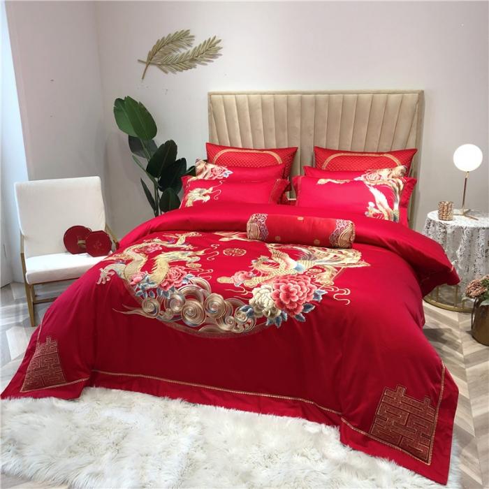 91家纺网 家纺一手货源 找家纺 （总）馨蕊家居 2021新款100支高端婚庆四件套