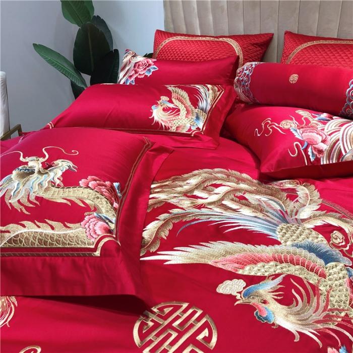 91家纺网 家纺一手货源 找家纺 （总）馨蕊家居 2021新款100支高端婚庆四件套