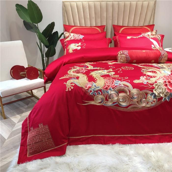 91家纺网 家纺一手货源 找家纺 （总）馨蕊家居 2021新款100支高端婚庆四件套