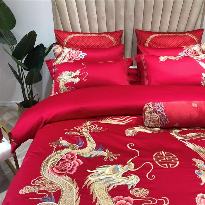 91家纺网 家纺一手货源 找家纺 （总）馨蕊家居 2021新款100支高端婚庆四件套