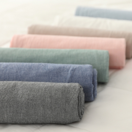 MR.PIG 全尺寸定制单品全棉色织枕套纯棉这套水洗棉枕头套