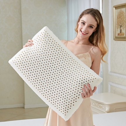 91家纺网 家纺一手货源 找家纺 泰国乳胶护颈枕芯按摩乳胶枕学生枕芯枕头琅琊波浪记忆枕带枕套