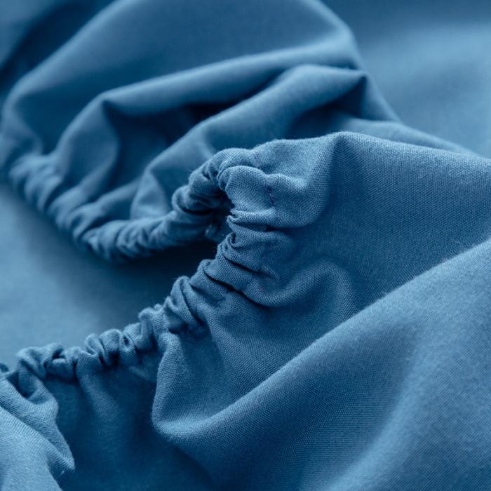 91家纺网 家纺一手货源 找家纺 贝拉梦 芦荟棉纯色单品床笠 宝蓝
