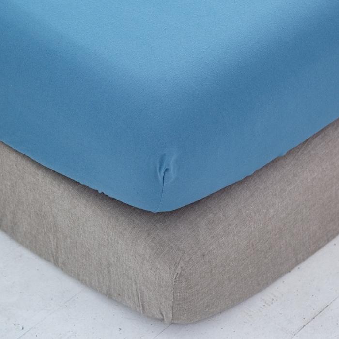 91家纺网 家纺一手货源 找家纺 贝拉梦 芦荟棉纯色单品床笠 宝蓝