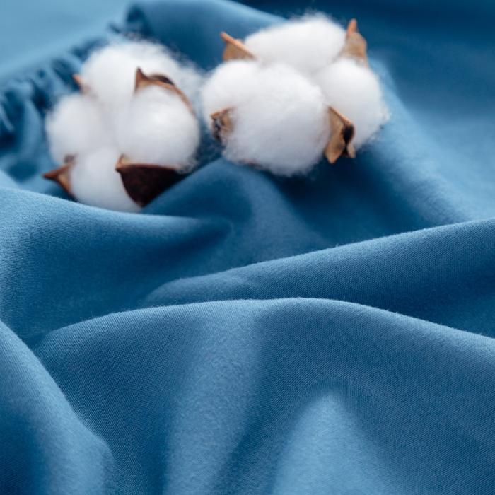 91家纺网 家纺一手货源 找家纺 贝拉梦 芦荟棉纯色单品床笠 宝蓝