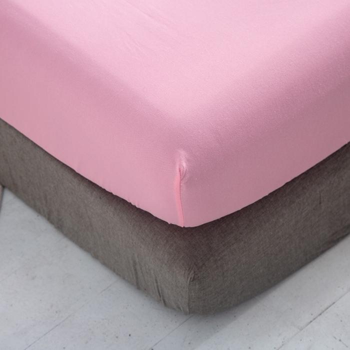 91家纺网 家纺一手货源 找家纺 贝拉梦 芦荟棉纯色单品床笠 粉玉