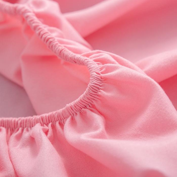 91家纺网 家纺一手货源 找家纺 贝拉梦 芦荟棉纯色单品床笠 粉玉