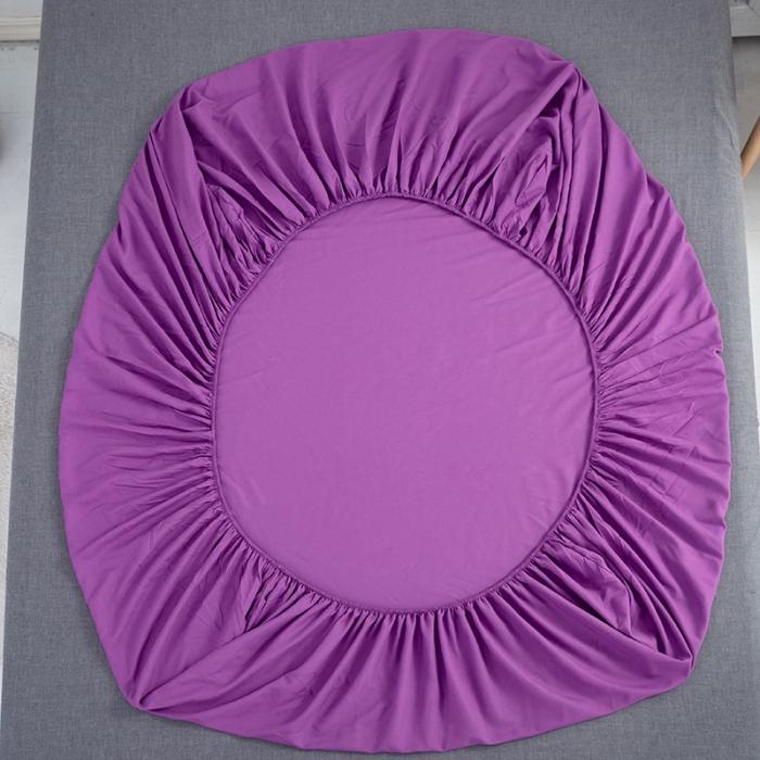 91家纺网 家纺一手货源 找家纺 贝拉梦 芦荟棉纯色单品床笠 魅紫