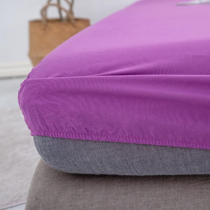 91家纺网 家纺一手货源 找家纺 贝拉梦 芦荟棉纯色单品床笠 魅紫