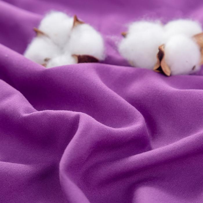 91家纺网 家纺一手货源 找家纺 贝拉梦 芦荟棉纯色单品床笠 魅紫