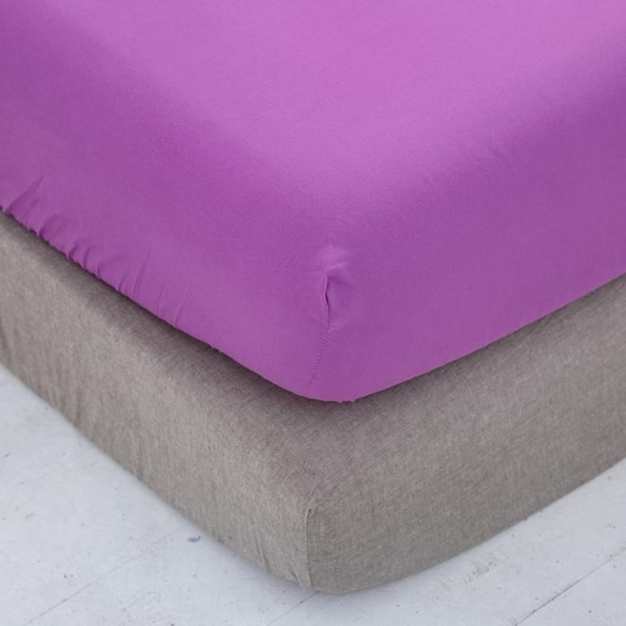 91家纺网 家纺一手货源 找家纺 贝拉梦 芦荟棉纯色单品床笠 魅紫