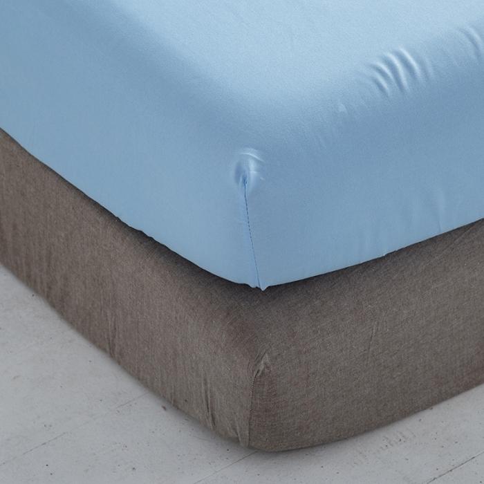 91家纺网 家纺一手货源 找家纺 贝拉梦 芦荟棉纯色单品床笠 天蓝