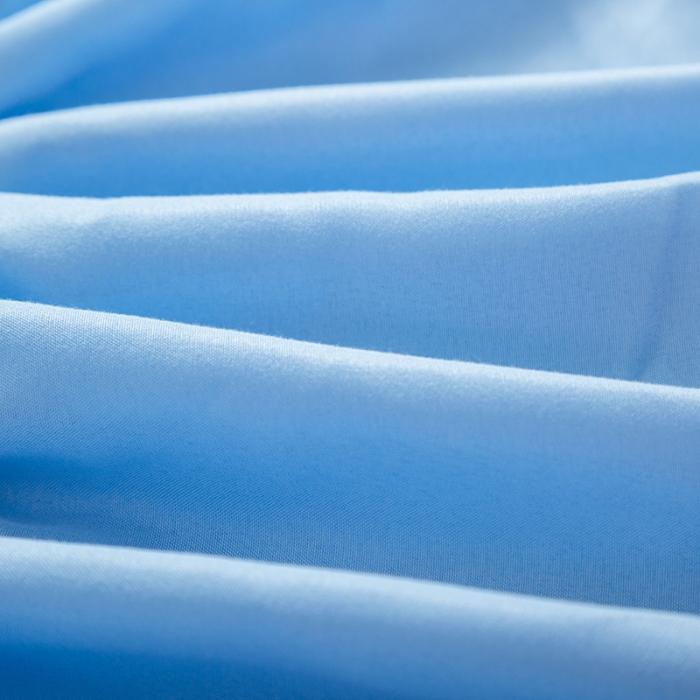 91家纺网 家纺一手货源 找家纺 贝拉梦 芦荟棉纯色单品床笠 天蓝