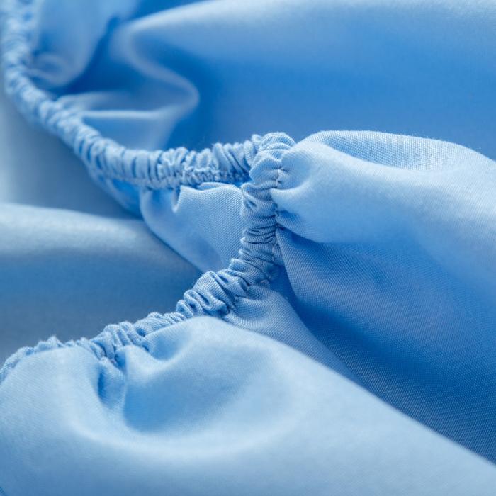 91家纺网 家纺一手货源 找家纺 贝拉梦 芦荟棉纯色单品床笠 天蓝