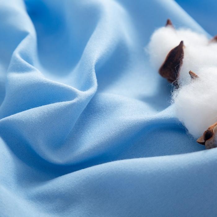 91家纺网 家纺一手货源 找家纺 贝拉梦 芦荟棉纯色单品床笠 天蓝