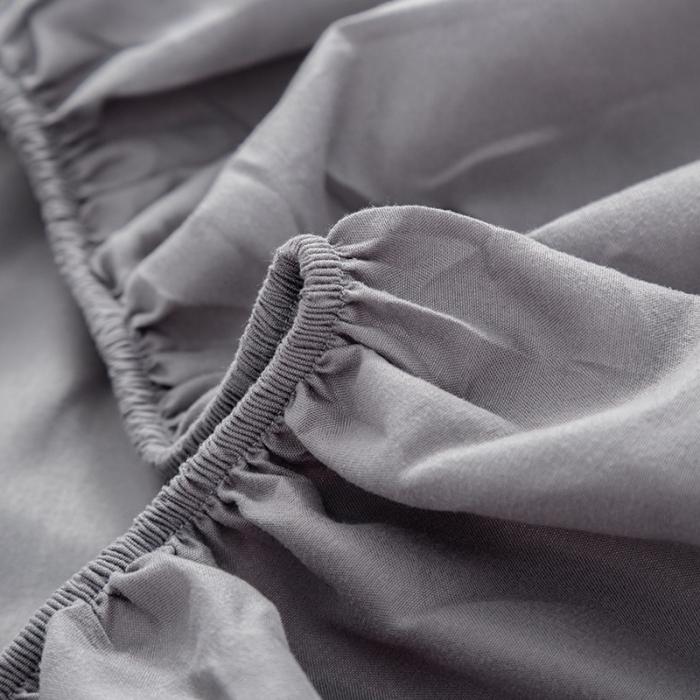 91家纺网 家纺一手货源 找家纺 贝拉梦 芦荟棉纯色单品床笠 银灰