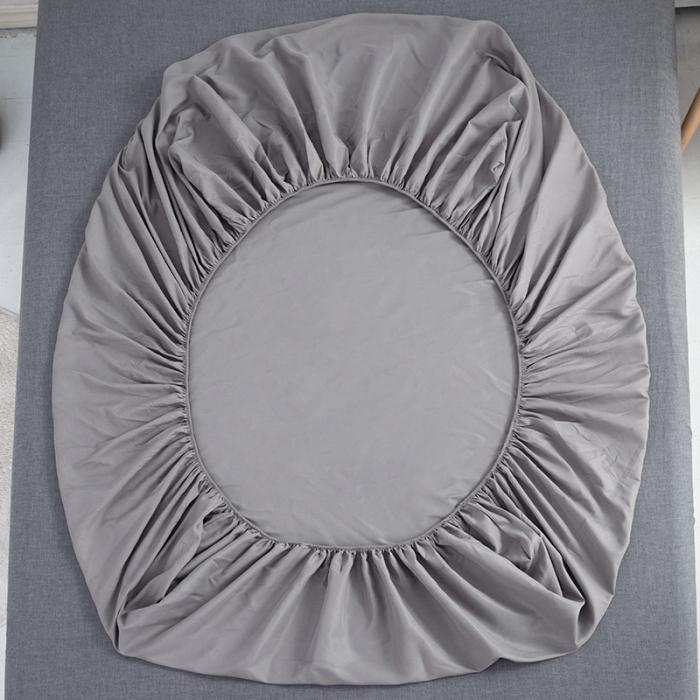 91家纺网 家纺一手货源 找家纺 贝拉梦 芦荟棉纯色单品床笠 银灰