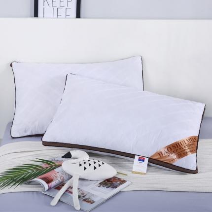 （总）万顺枕业 2019新款立体磨毛咖啡网绗缝枕