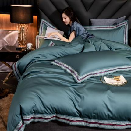 91家纺网 家纺一手货源 找家纺 （总）凯磊家纺 2019新款高支高密.简约风长绒棉四件套