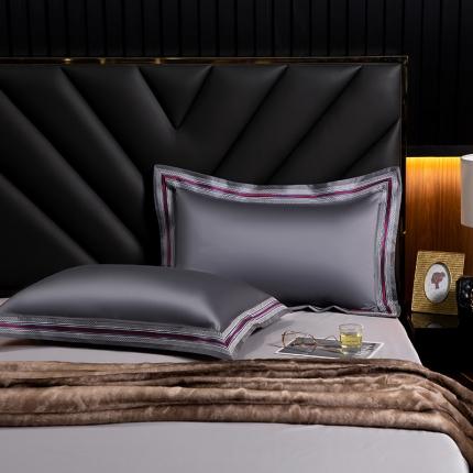 91家纺网 家纺一手货源 找家纺 （总）凯磊家纺 2019新款高支高密.简约风长绒棉枕套一对