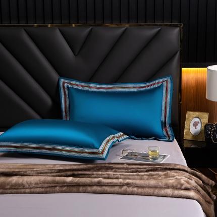 91家纺网 家纺一手货源 找家纺 （总）凯磊家纺 2019新款高支高密.简约风长绒棉枕套一对