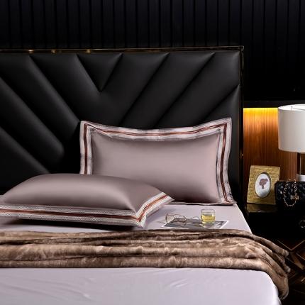 91家纺网 家纺一手货源 找家纺 （总）凯磊家纺 2019新款高支高密.简约风长绒棉枕套一对