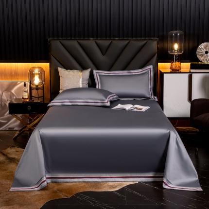 91家纺网 家纺一手货源 找家纺 凯磊家纺 2019新款高支高密.简约风长绒棉单床单 爱丽丝-帝都灰