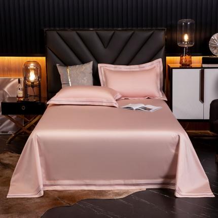 91家纺网 家纺一手货源 找家纺 凯磊家纺 2019新款高支高密.简约风长绒棉单床单 爱丽丝-藕粉