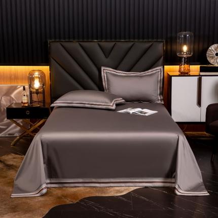 91家纺网 家纺一手货源 找家纺 凯磊家纺 2019新款高支高密.简约风长绒棉单床单 爱丽丝-水咖