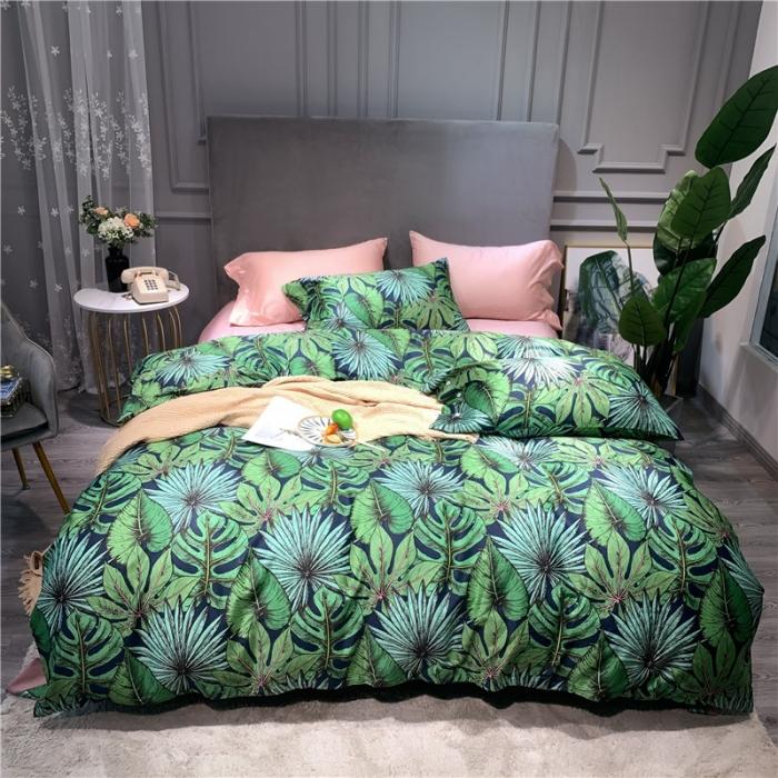 91家纺网 家纺一手货源 找家纺 优然居 2019新款长绒棉活性印花四件套 班琦