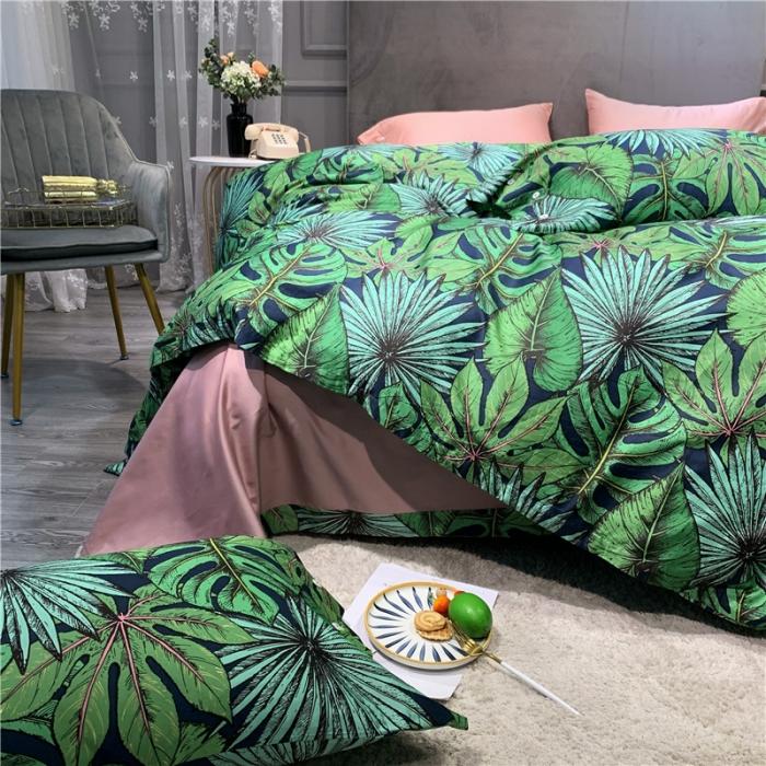 91家纺网 家纺一手货源 找家纺 优然居 2019新款长绒棉活性印花四件套 班琦