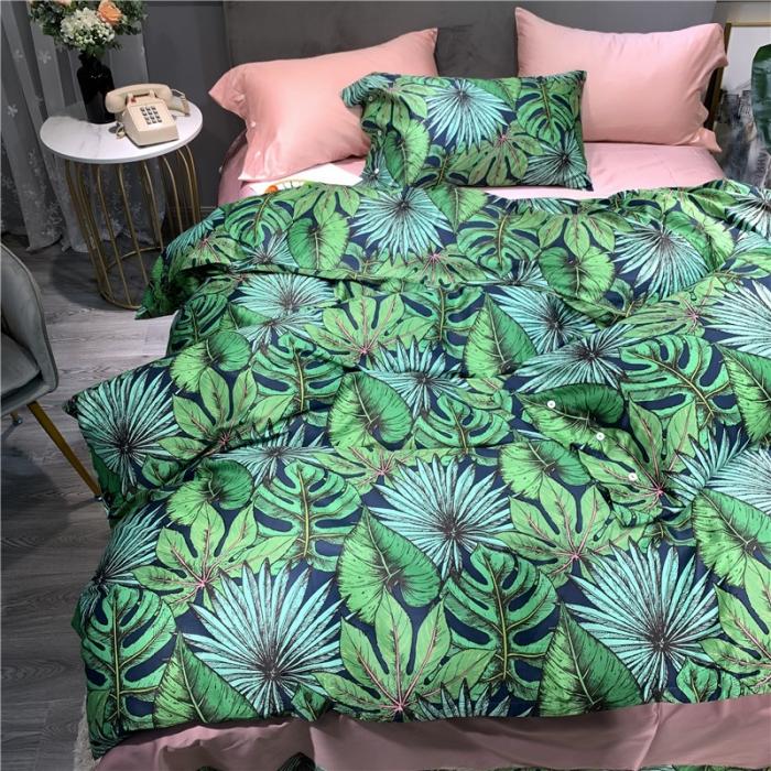 91家纺网 家纺一手货源 找家纺 优然居 2019新款长绒棉活性印花四件套 班琦