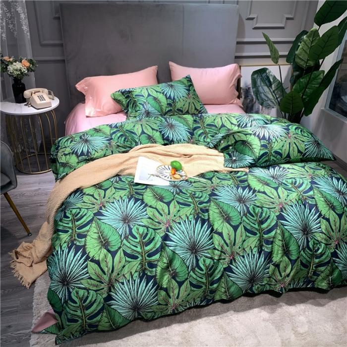 91家纺网 家纺一手货源 找家纺 优然居 2019新款长绒棉活性印花四件套 班琦