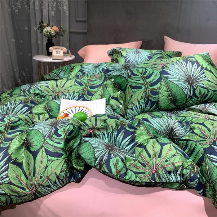 91家纺网 家纺一手货源 找家纺 优然居 2019新款长绒棉活性印花四件套 班琦