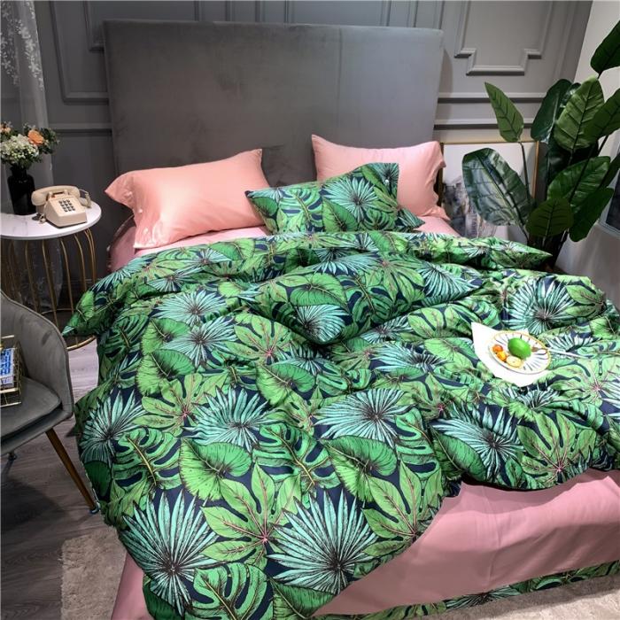 91家纺网 家纺一手货源 找家纺 优然居 2019新款长绒棉活性印花四件套 班琦