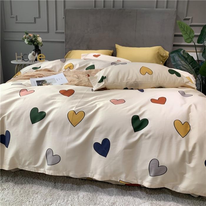 91家纺网 家纺一手货源 找家纺 优然居 2019新款长绒棉活性印花四件套 花心