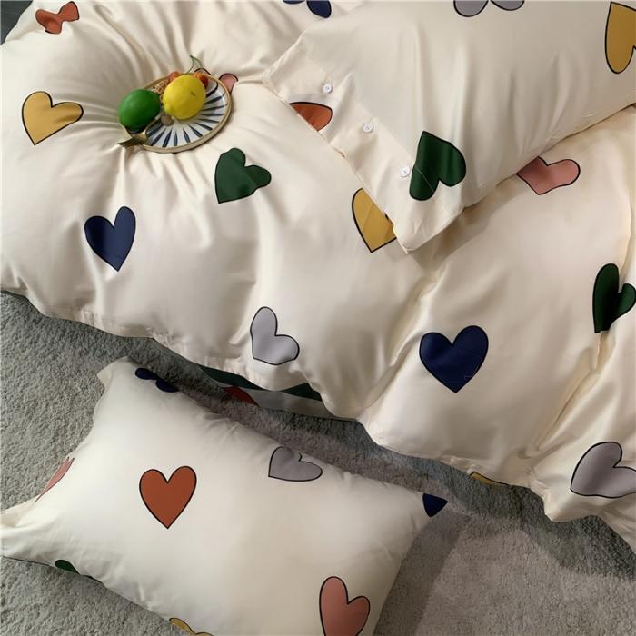 91家纺网 家纺一手货源 找家纺 优然居 2019新款长绒棉活性印花四件套 花心