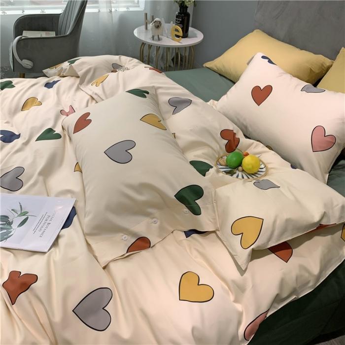 91家纺网 家纺一手货源 找家纺 优然居 2019新款长绒棉活性印花四件套 花心