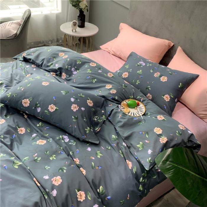 91家纺网 家纺一手货源 找家纺 优然居 2019新款长绒棉活性印花四件套 帕琦