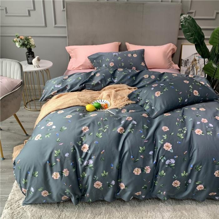 91家纺网 家纺一手货源 找家纺 优然居 2019新款长绒棉活性印花四件套 帕琦