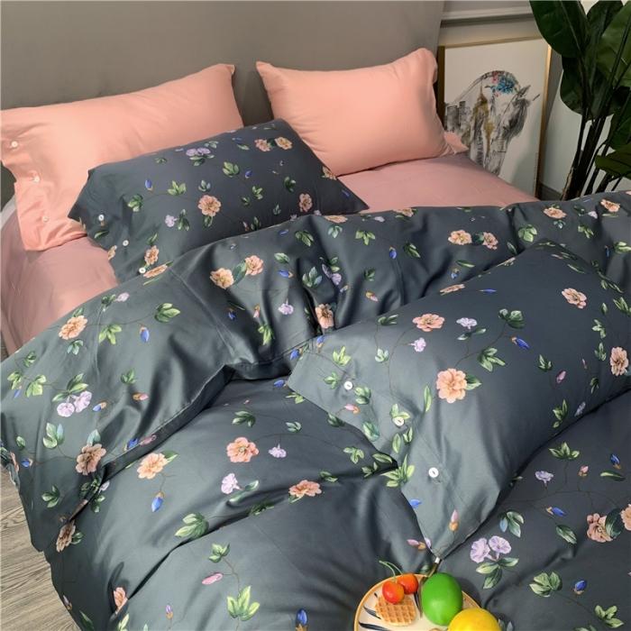 91家纺网 家纺一手货源 找家纺 优然居 2019新款长绒棉活性印花四件套 帕琦