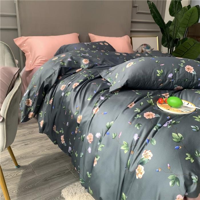 91家纺网 家纺一手货源 找家纺 优然居 2019新款长绒棉活性印花四件套 帕琦