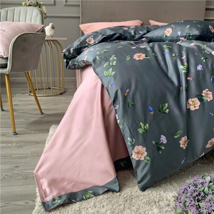 91家纺网 家纺一手货源 找家纺 优然居 2019新款长绒棉活性印花四件套 帕琦