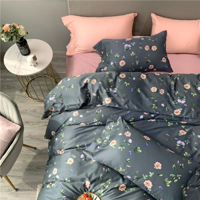 91家纺网 家纺一手货源 找家纺 优然居 2019新款长绒棉活性印花四件套 帕琦