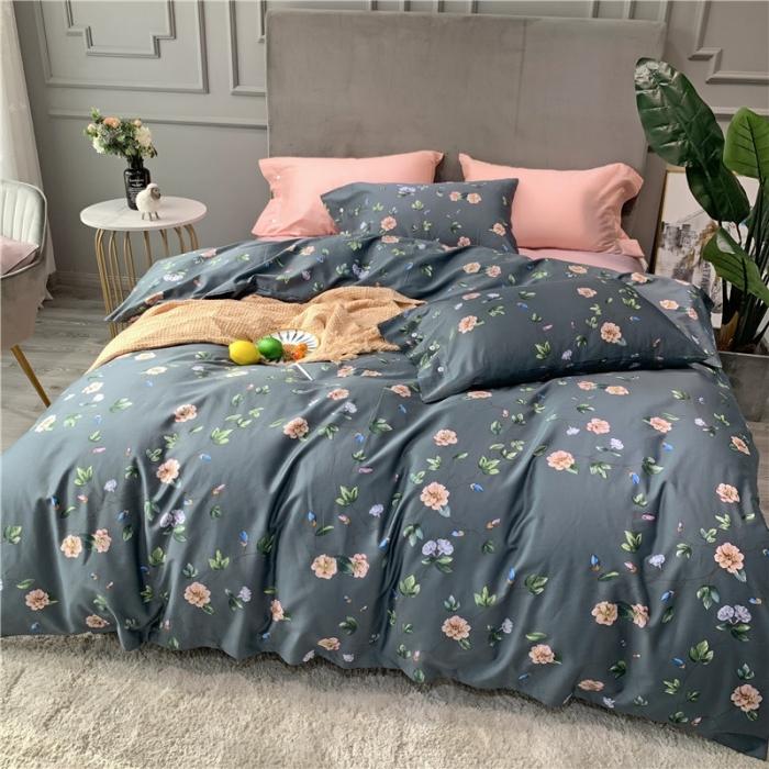 91家纺网 家纺一手货源 找家纺 优然居 2019新款长绒棉活性印花四件套 帕琦