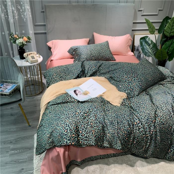 91家纺网 家纺一手货源 找家纺 优然居 2019新款长绒棉活性印花四件套 奇诺