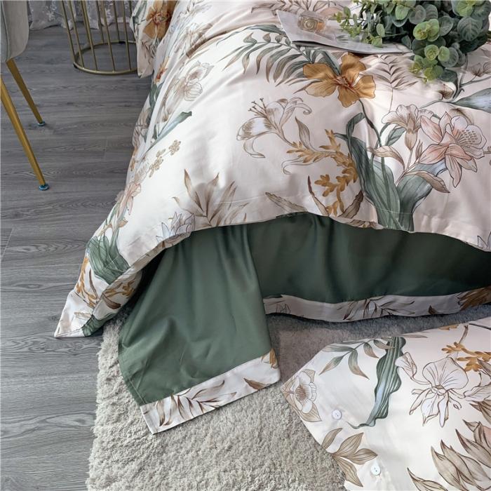 91家纺网 家纺一手货源 找家纺 优然居 2019新款长绒棉活性印花四件套 幽曼