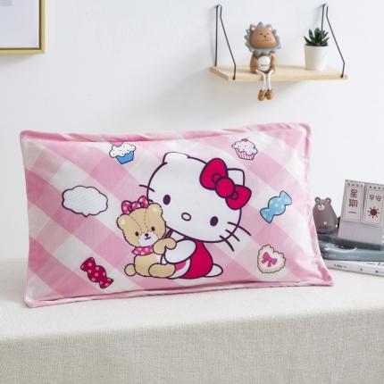 91家纺网 家纺一手货源 找家纺 吉咪兔 2022新款大版卡通水晶绒信封枕套 蛋糕KT