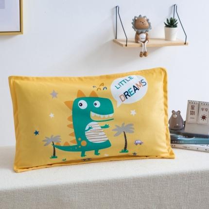 91家纺网 家纺一手货源 找家纺 吉咪兔 2022新款大版卡通水晶绒信封枕套 小恐龙